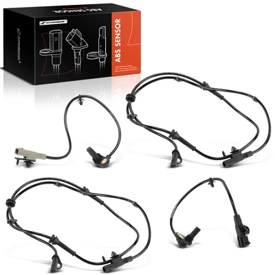 4 Pcs Front & Rear ABS Wheel Speed Sensor