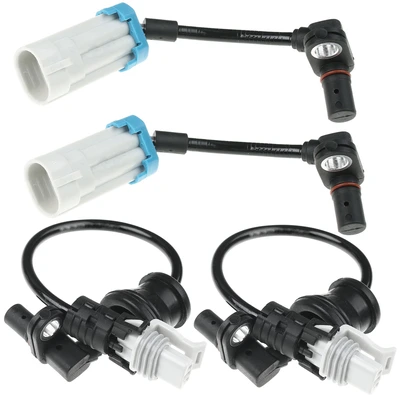 4 Pcs Front & Rear ABS Wheel Speed Sensor