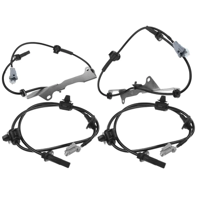4 Pcs Front & Rear ABS Wheel Speed Sensor