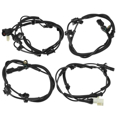 4 Pcs Front & Rear ABS Wheel Speed Sensor