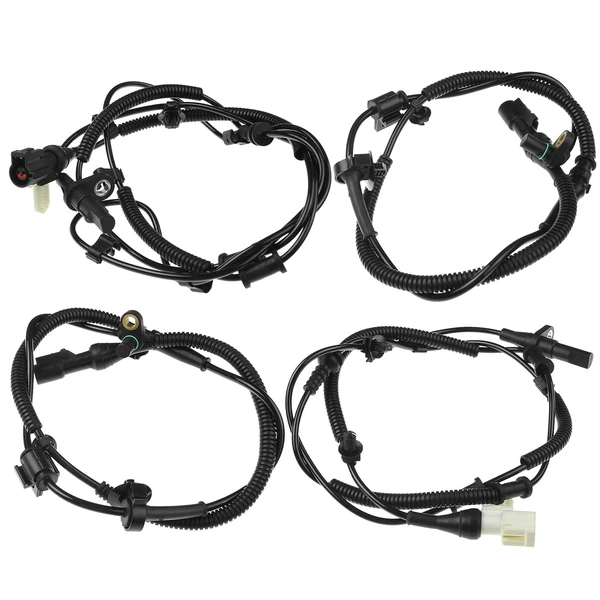 4 Pcs Front & Rear ABS Wheel Speed Sensor for Ford F-150 2010 V8 5.4L 6.2L
