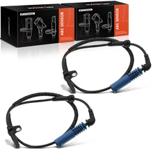 2 Pcs Rear Driver & Passenger ABS Wheel Speed Sensor for 2004-2007 BMW 525i