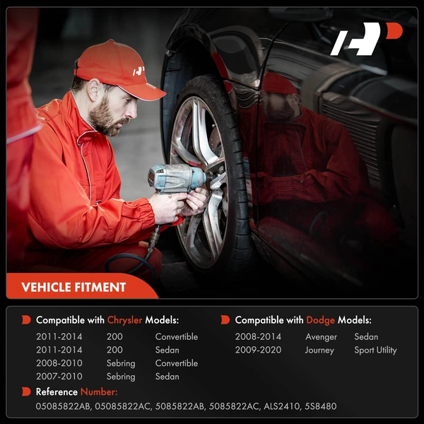 Front Passenger ABS Wheel Speed Sensor for Chrysler 200 Sebring Avenger Journey