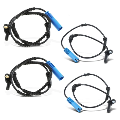 4 Pcs Front & Rear ABS Wheel Speed Sensor