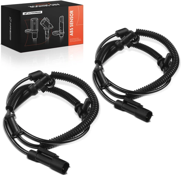 2 Pcs Front & Rear ABS Wheel Speed Sensor for 2013-2018 Ram 1500