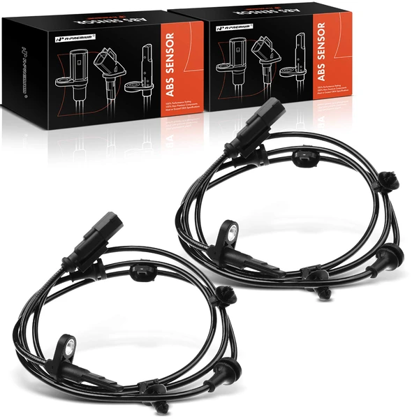 2 Pcs Front Driver & Passenger ABS Wheel Speed Sensor for 2013-2016 Lincoln MKS