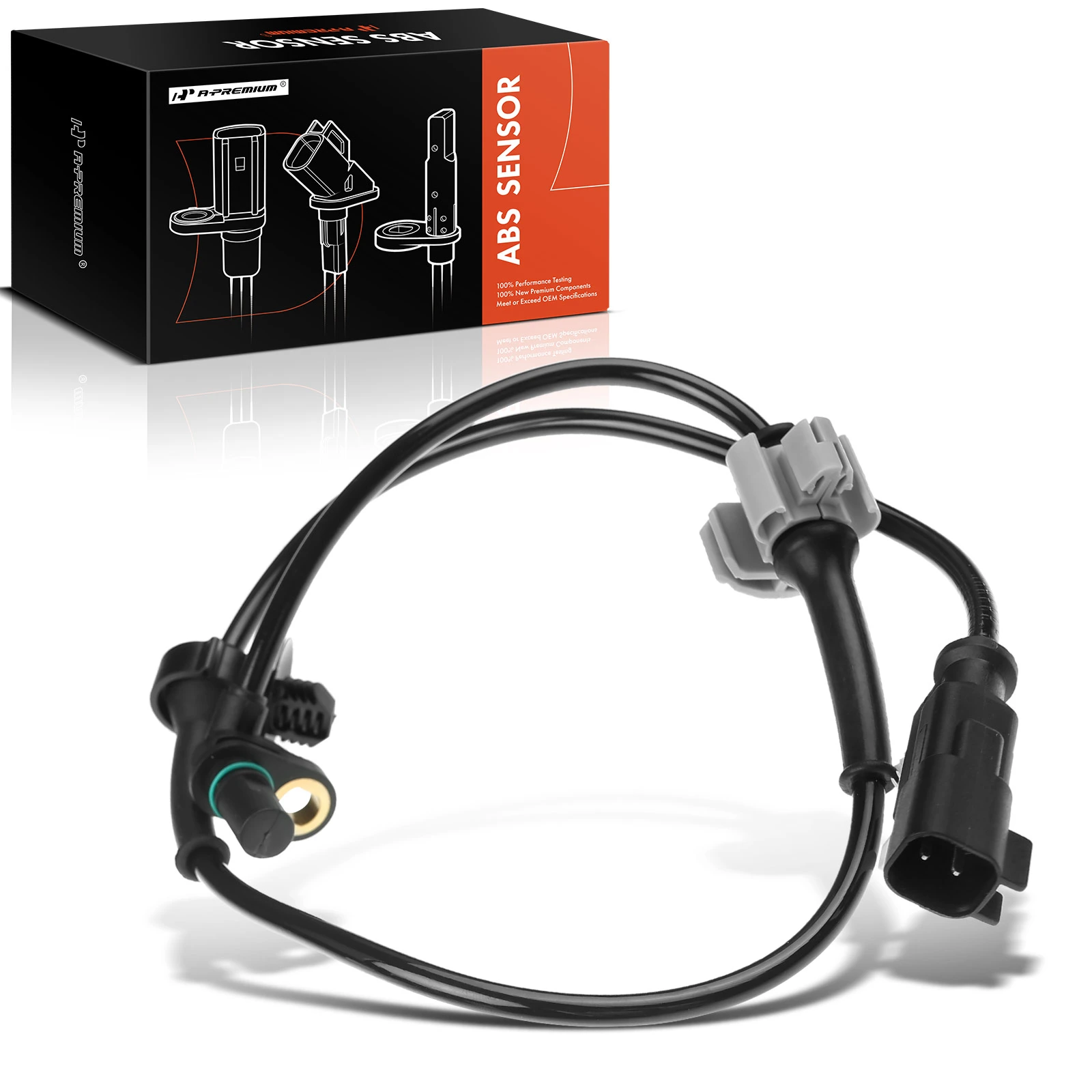 The A-premium ABS Wheel Speed Sensor for Chevy Silverado 1500 Suburban GMC Sierra 1500 Yukon Image 
