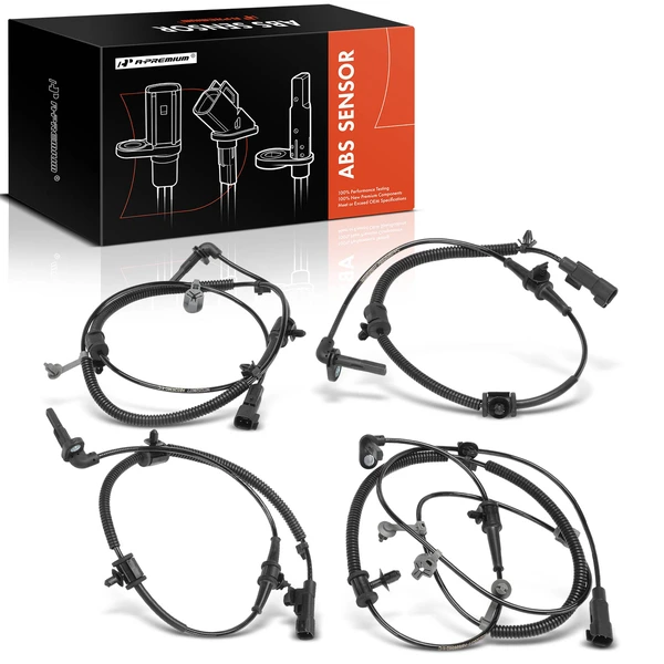 4 Pcs Front and Rear ABS Wheel Speed Sensor for Chevrolet Malibu 2013-2015 Impala