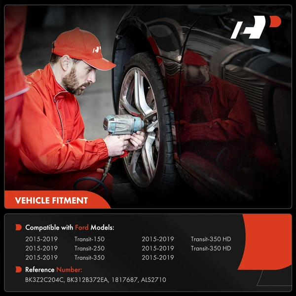 Rear Driver or Passenger ABS Wheel Speed Sensor for Ford Transit-150 Transit-250