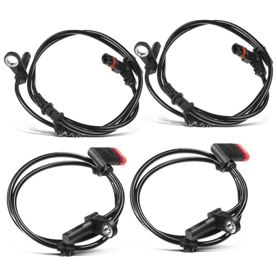 4 Pcs Front & Rear ABS Wheel Speed Sensor
