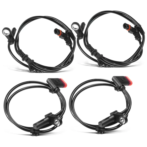 4 Pcs Front & Rear ABS Wheel Speed Sensor for 2011-2012 Mercedes-Benz S550