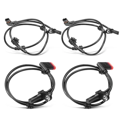 4 Pcs Front & Rear ABS Wheel Speed Sensor