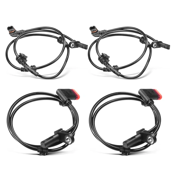 4 Pcs Front & Rear ABS Wheel Speed Sensor for Mercedes-Benz CL550 2011-2014 S350