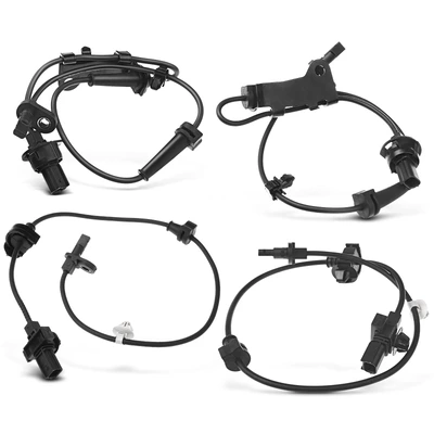 4 Pcs Front & Rear ABS Wheel Speed Sensor