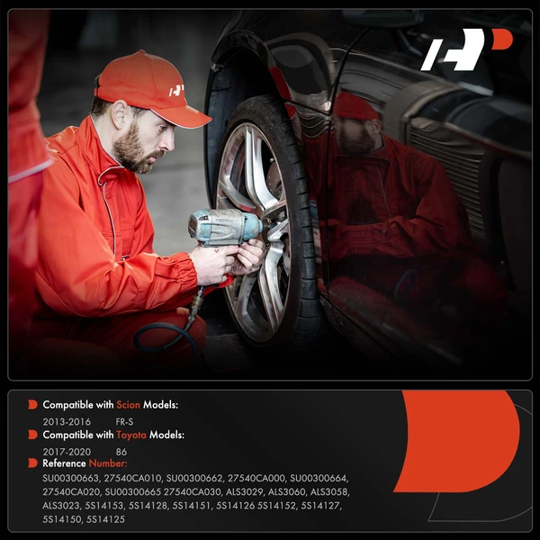 4 Pcs Front & Rear ABS Wheel Speed Sensor for Scion FR-S 2013-2016 Toyota 86 2017-2020