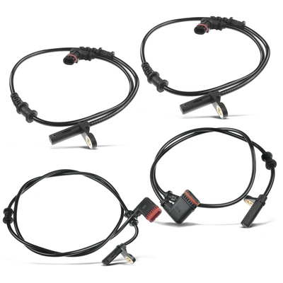 4 Pcs Front & Rear ABS Wheel Speed Sensor