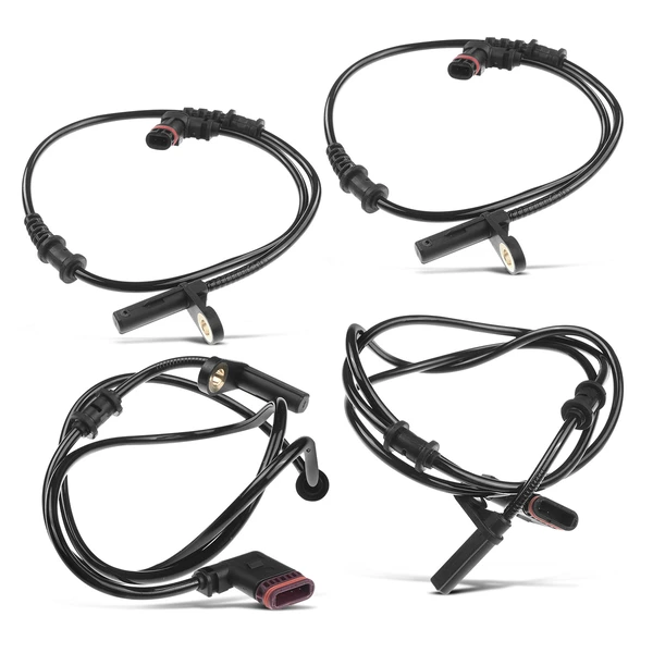 4 Pcs Front & Rear ABS Wheel Speed Sensor for Mercedes-Benz C230 02-07 C240 C280