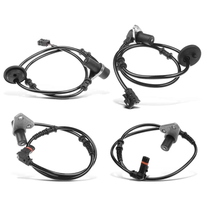 4 Pcs Front & Rear ABS Wheel Speed Sensor