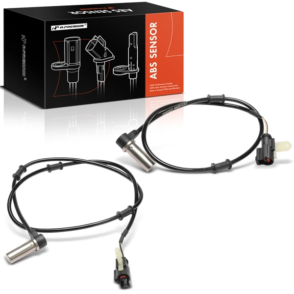 2 Pcs Rear ABS Wheel Speed Sensor for Ford F-53 Motorhome Chassis 2008-2009