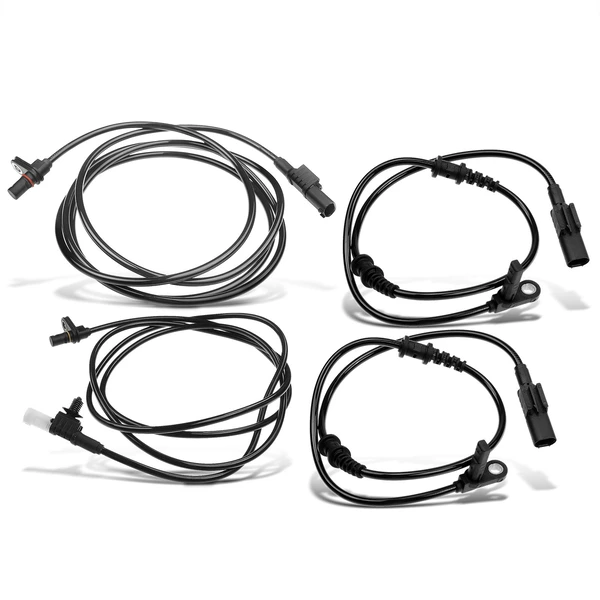 4 Pcs Front & Rear ABS Wheel Speed Sensor for Mercedes-Benz Sprinter 2500 2015-2017