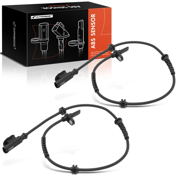 2 Pcs Rear ABS Wheel Speed Sensor for 2014-2020 Fiat 500L