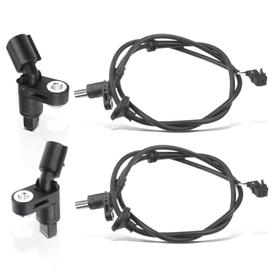 4 Pcs Front & Rear ABS Wheel Speed Sensor