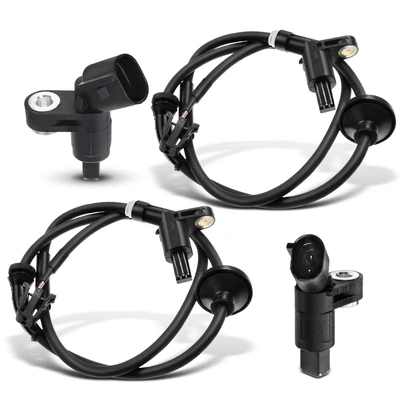 4 Pcs Front & Rear ABS Wheel Speed Sensor