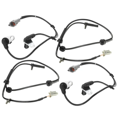 4 Pcs Front & Rear ABS Wheel Speed Sensor