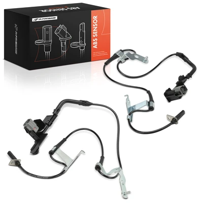 Pair Front ABS Wheel Speed Sensors with Wiring Harness
