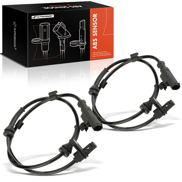 2 Pcs Front ABS Wheel Speed Sensor for Smart Fortwo 2008-2016