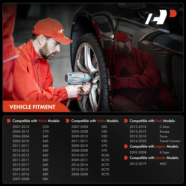 Front ABS Wheel Speed Sensor for Ford Escape Focus Lincoln Volvo S60 XC60