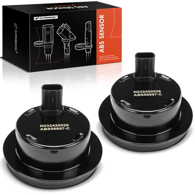 2 Pcs Rear ABS Wheel Speed Sensor