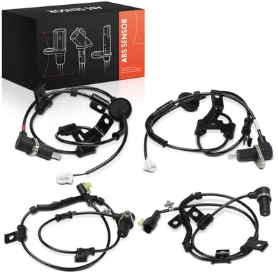 4 Pcs Front & Rear ABS Wheel Speed Sensor