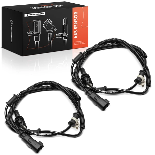 2 Pcs Front Driver & Passenger ABS Speed Sensor for Ford F-53 Motorhome Chassis 2013