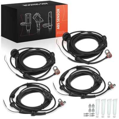 4 Pcs Front & Rear ABS Wheel Speed Sensor