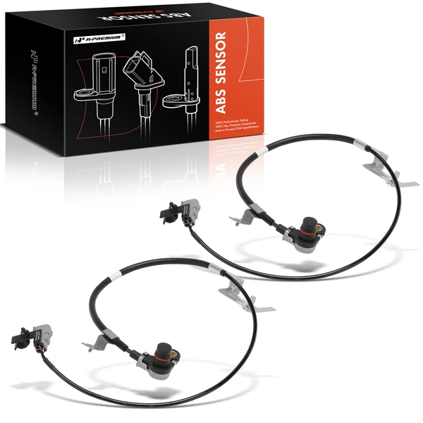 2 Pcs Rear ABS Wheel Speed Sensor for Toyota Pickup 1990-1995 4Runner 1991-1995