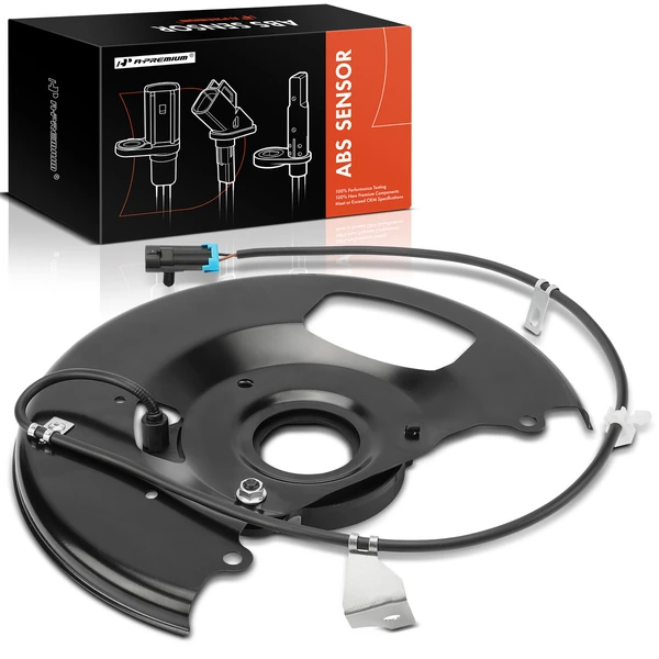 Front Driver ABS Wheel Speed Sensor with Dust Shield for 1996-1999 GMC Yukon