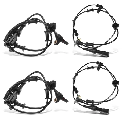 4 Pcs Front & Rear ABS Wheel Speed Sensor