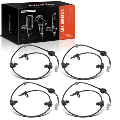 4 Pcs Front & Rear ABS Wheel Speed Sensor
