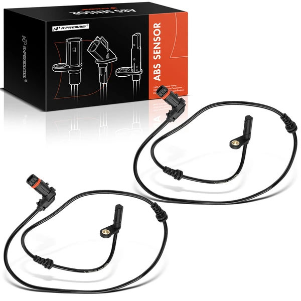 2 Pcs Front ABS Wheel Speed Sensor for Mercedes-Benz SL400 2015-2016 SL450 SL550
