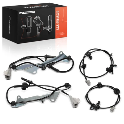 4 Pcs Front & Rear ABS Wheel Speed Sensors