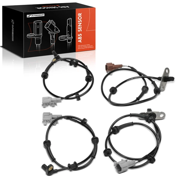 4 Pcs Front & Rear ABS Wheel Speed Sensor for Nissan Frontier 2005-2019 Pickup