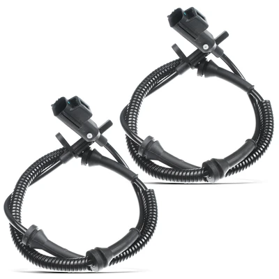 2 Pcs Rear Left & Right ABS Wheel Speed Sensor
