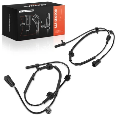 Pair Front ABS Wheel Speed Sensors with Wiring Harness