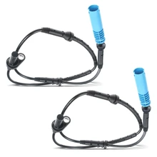 2 Pcs Front Driver & Passenger ABS Wheel Speed Sensor for BMW E66 E65 745i 750i