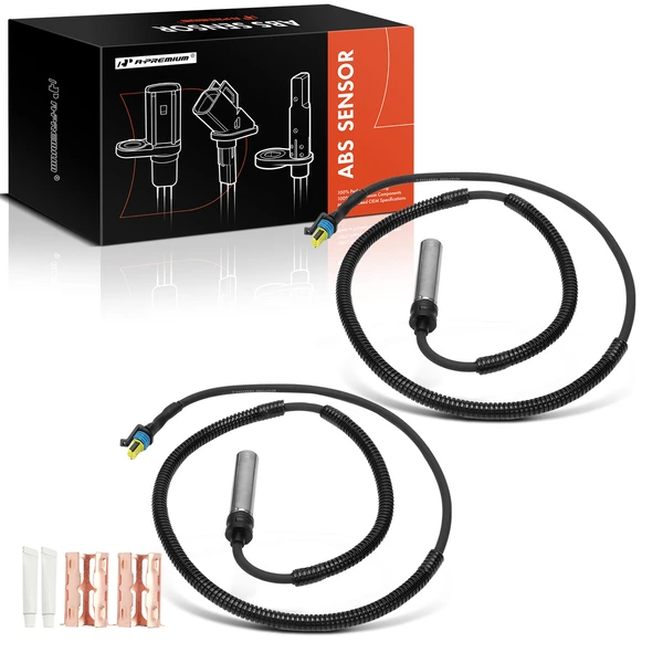 2 Pcs Front ABS Wheel Speed Sensor for 2003-2009 GMC C7500 Topkick