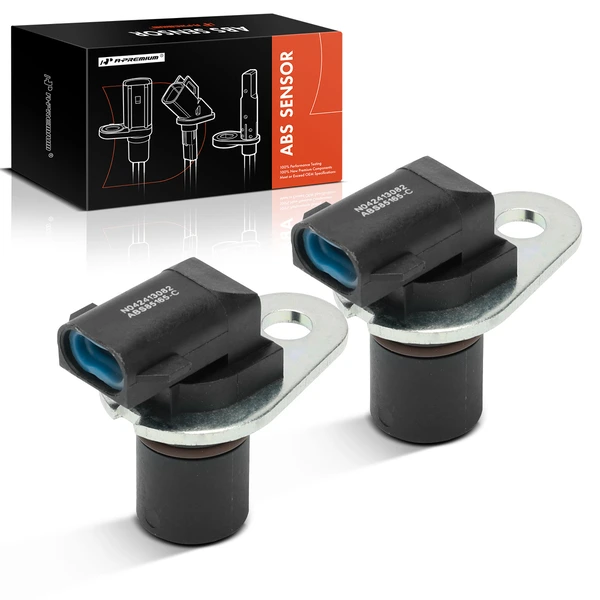 2 Pcs Rear ABS Wheel Speed Sensor for 1989 Dodge D100