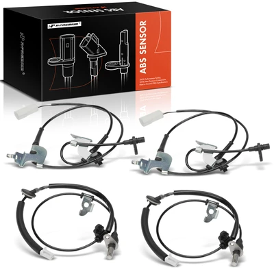 4 Pcs Front & Rear ABS Wheel Speed Sensor