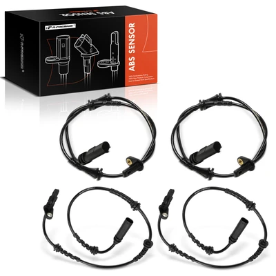 4 Pcs Front & Rear ABS Wheel Speed Sensor