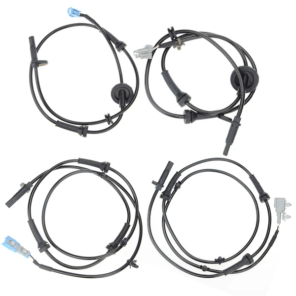 4 Pcs Front & Rear ABS Wheel Speed Sensor for Nissan Murano Z50 2003-2007